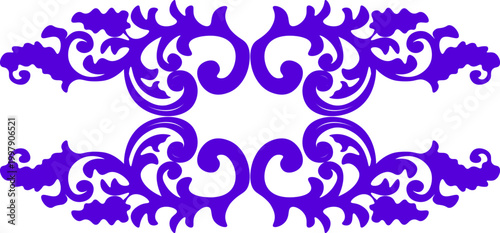 Floral pattern. wood carving pattern