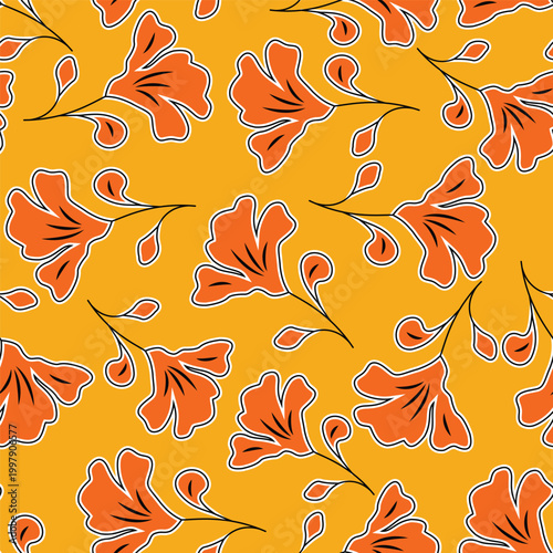 Obraz na płótnie Seamless allover Digital Textiles Designs flowers Allover Designs Floral and Geo