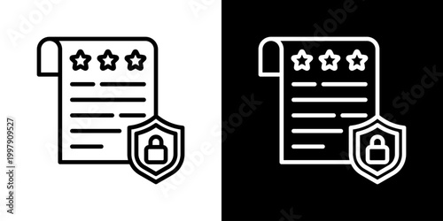 Regulatory Icon Set Vector Collection Isolated In Black And White