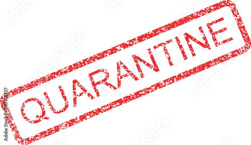 Quarantine restricted item stamp vector
