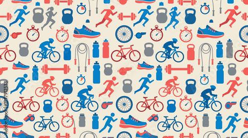 Pattern of Disability Accessibility Symbols in a Colorful Repeating Design.