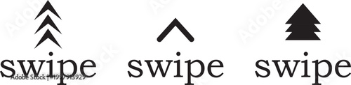 Swipe Icon Set. Mobile app gestures and navigation symbols. Gesture Interaction sign. Set of SWIPE Direction Icons with Arrows Indicating Left, Right, Up, and Down Gestures for Touch Interfaces