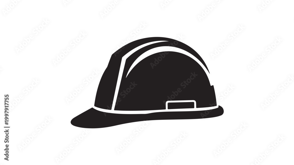 Fototapeta premium Black graduation cap flat design vector illustration on white background