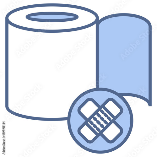 Bandage Blue Icon