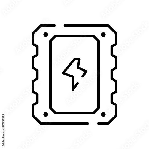 Power bank unit icon
