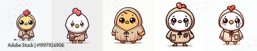 beggar duck vector with sad expression