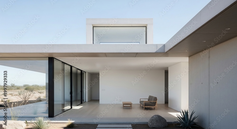 Fototapeta premium Modern house exterior architectural design