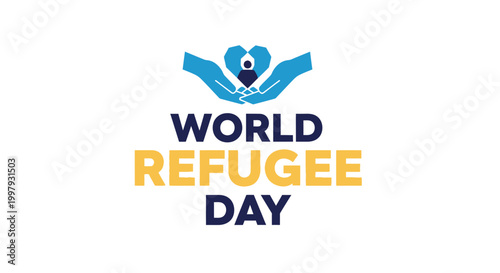 World Refugee Day awareness campaign logo.