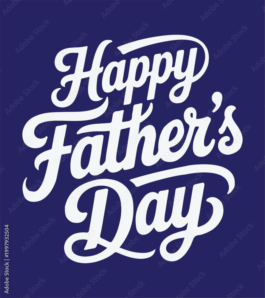 Naklejka premium Happy Father’s Day Typography T-Shirt Design