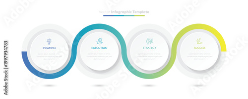 Vector template circle infographics. Timeline infographic icons designed for abstract background. 3 steps for content, flowchart, timeline, and levels. 