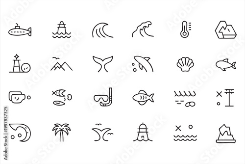 Housekeeping icons for home cleaning service janitorial equipment and sanitation visuals