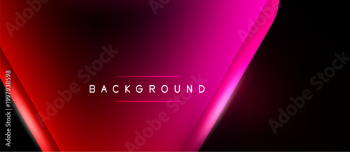 Abstract gradient background. Red, pink hues dominate design. Minimalist text element present, centered within shape. Modern aesthetic.