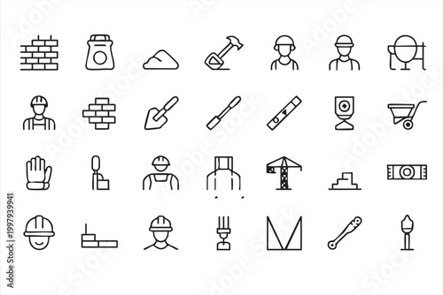 Property and housing icons with home search realtor agent and investment symbols