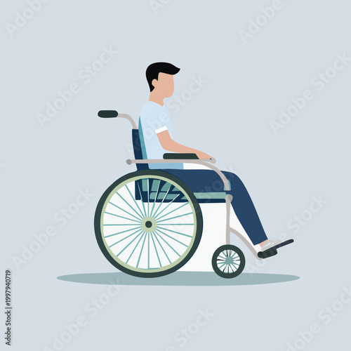 Person in Wheelchair - Accessibility and Mobility Illustration.