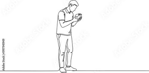 372_continuous line art man i_traced