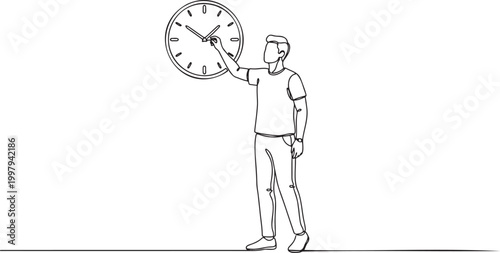 242_continuous line art man a_traced