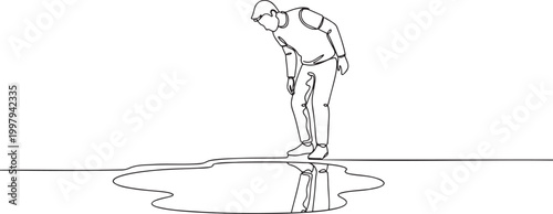 393_continuous line art man c_traced