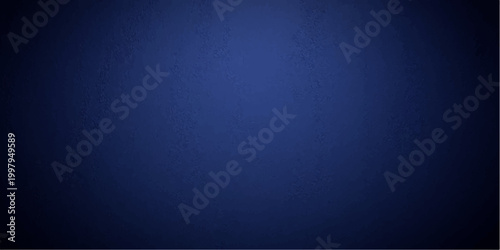 A dark blue grunge background with light effects on a textured vintage paper wall design creates a rough aged canvas backdrop for an old material pattern illustration