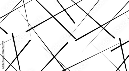 Chaotic Linear Network Background for Tech and Science Projects. Abstract Connection Concept with Dynamic Scattered Gray Lines.

