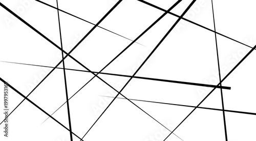 Chaotic Linear Network Background for Tech and Science Projects. Abstract Connection Concept with Dynamic Scattered Gray Lines.
