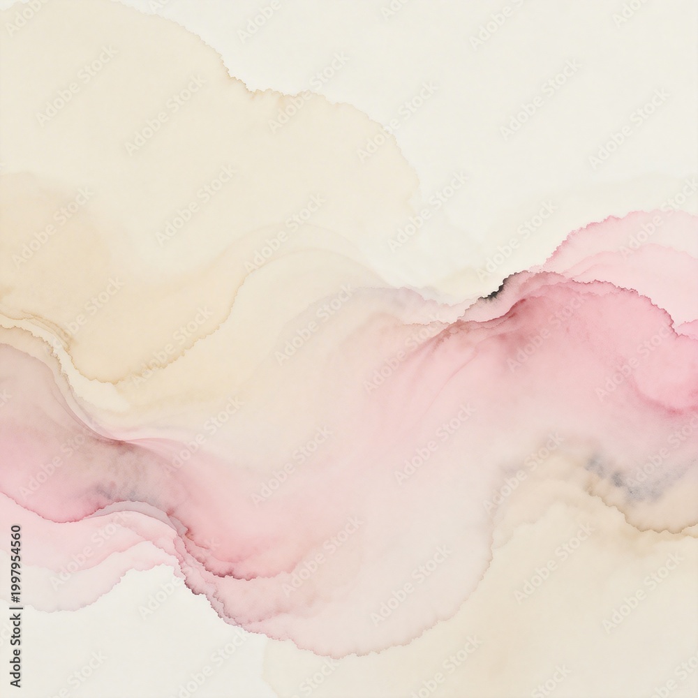 Fototapeta premium Abstract Fluid Ink Wash Art Background