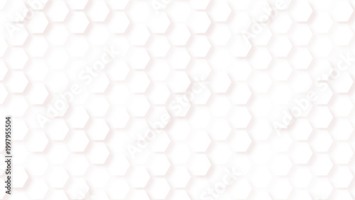 Modern 3D Hexagon Wall Texture in Neutral Colors Clean Minimal Hexagonal Grid Background Design