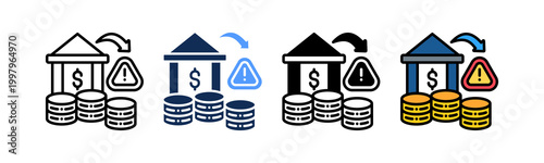 Business Recovery Icon Multiple Style