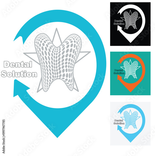vector abstract design health graphic medical symbol dentistry tooth
