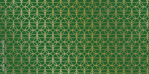 Luxury art deco background pattern vector. Abstract gold geometric line and elegant art nouveau with delicate. Illustration design for invitation, banner, vip, interior, fabric and decoration.	