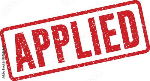 Red 'applied' stamp illustration
