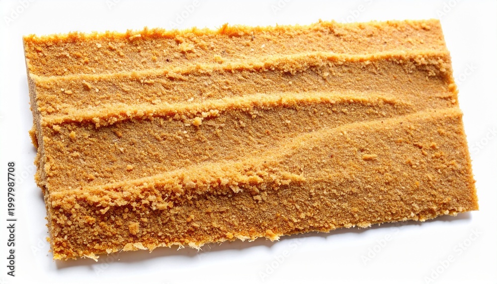 Fototapeta premium Delicious biscuit cracker covered in caramel paste