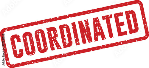 Rubber stamp of coordinated