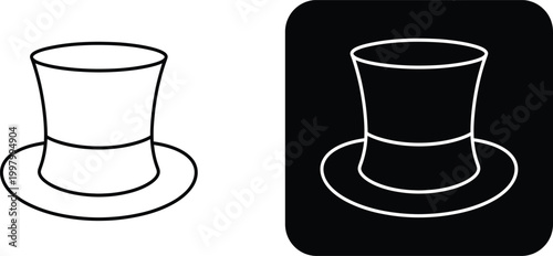 Black and white hat symbol clothing