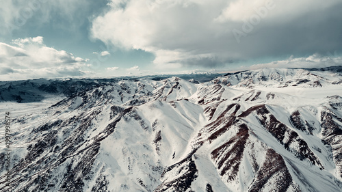 Fényképezés Majestic Snow-Covered Peaks in the Altai Region of Mongolia