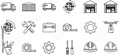 Delivery, logistics, and tools truck shipping