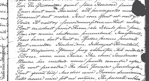 Antique handwritten script on aged paper