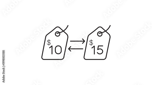 Bild auf Leinwand Arbitrage Opportunity Vector Icon with Editable Stroke