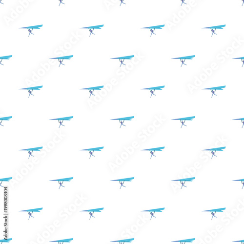 Hang gliders flying in a repeating pattern representing freedom and adventure