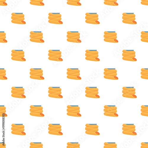 Yellow waterslide elements creating a fun seamless repeating pattern for backgrounds