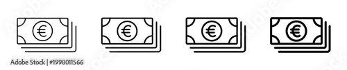 bank, banking, banknote, bill, business, cash, collection, currency, economy, element, euro, europe, exchange, finance, graphic, icon, income, line, money, outline, paper, payment, pictogram, png, sav