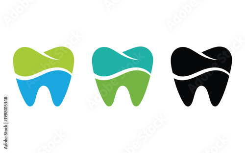 Tooth icon, dental clinic logo symbol, human teeth graphics, blue dentistry theme, oral hygiene concept, simple vector illustration