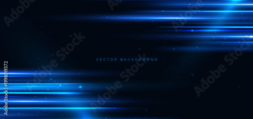 Blue beam horizontal moving fast lines on dark background.