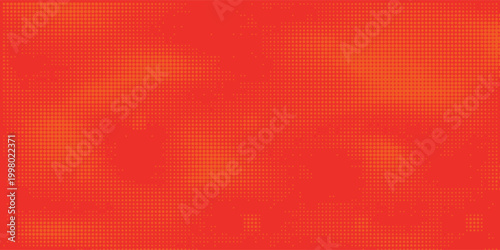 Dots halftone orange color pattern gradient texture with technology digital background. Dots pop art comics with summer background.