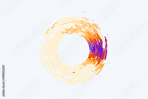 Digital Concentric Segment Circle