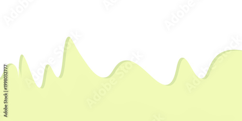 Melting and flowing green fruit syrup, cream, sauce, paint or glaze. Dripping matcha tea or mint pistachio ice cream.