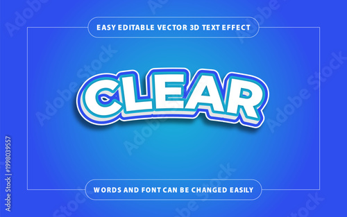 Modern creative awesome amazing editable 3d text effect designs
