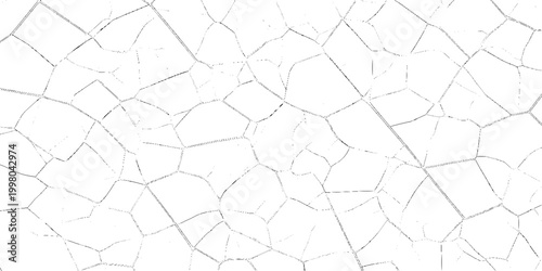 Cracked surface texture with grunge effect on white background for design and decoration