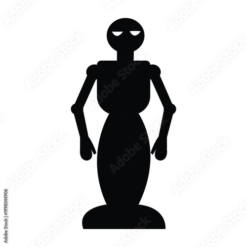 Futuristic Robot Core Icon Set Stock Vector
