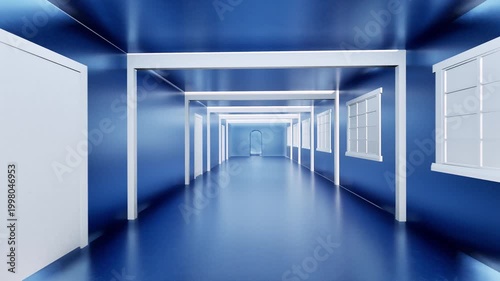 Light Empty Corridor Liminal Space