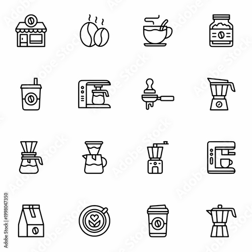 CoffeeShop icons set